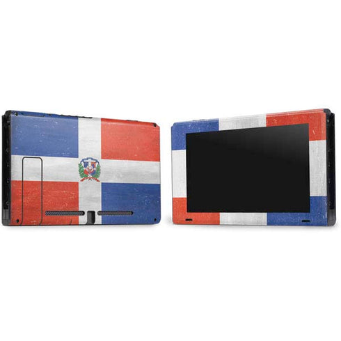 Dominican Republic Flag Distressed Nintendo Switch Bundle Skin